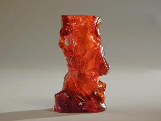 Amber Tree Trunk Form Vase