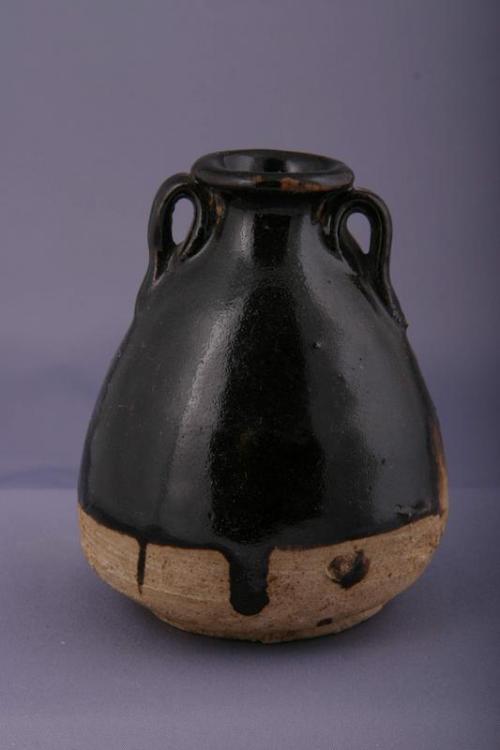 Stoneware Bottle with Two Handles