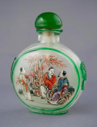 Glass Snuff Bottle with Inside Painting