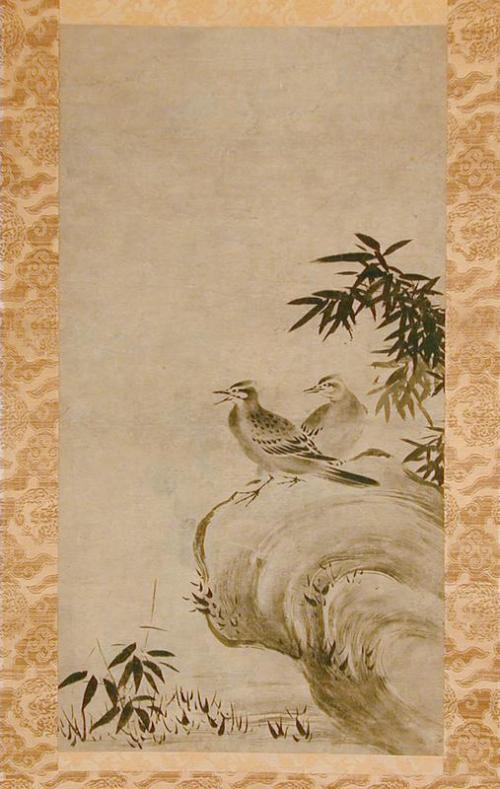 Birds, Rock and Bamboo