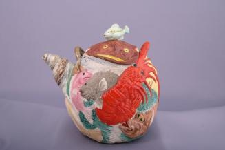 Teapot with Sea Creatures Motifs