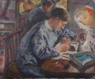 Paul Drury Needling a Plate