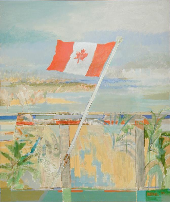 Balcony with Flag