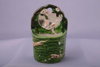 Cat & Mice in a Basket Wall Vase