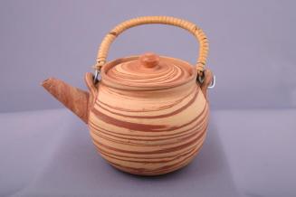 Striated Stoneware Teapot