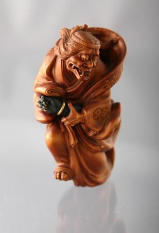 Netsuke of the Demon of Rashomon Gate