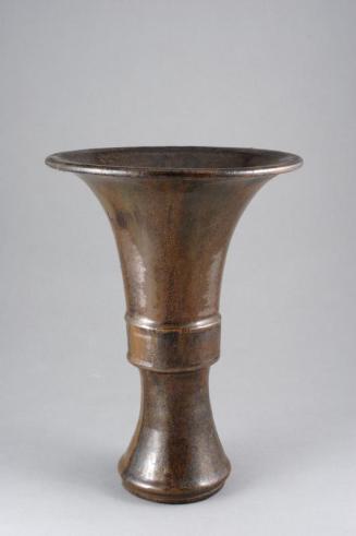 Vase in the shape of a Bronze Gu Ritual Wine Vessel