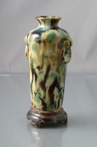 Vase with Tiger-Skin Glaze