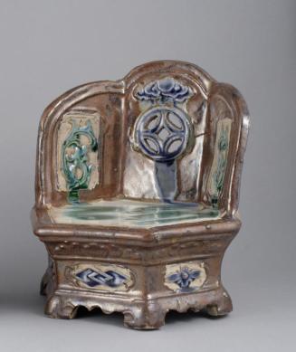 Shiwan Ware Miniature Throne