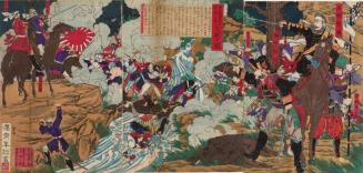 Saigo at Mt. Hanaoka during Kagoshima Rebellion