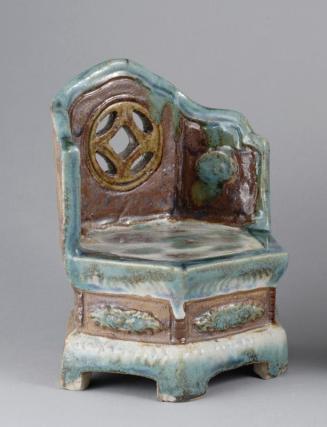Shiwan Ware Miniature Throne