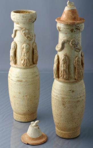 One of a Pair of Qingbai Ware Funerary Vessels