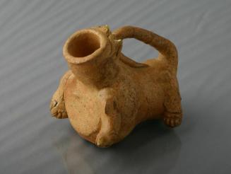 Yue Ware Tomb Figurine of a Miniature Urinal, Shaped as an Animal