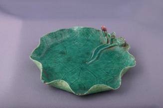 Dish in the Shape of a Lotus Leaf