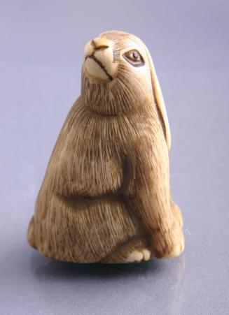 Ivory Netsuke in the Shape of a Hare