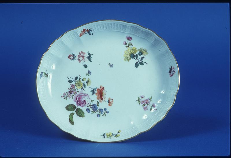 Meissen Dish with Floral and Foliage Motif