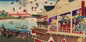 Emperor Meiji and Empress at Horse Races