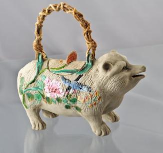 Banko Ware Teapot in the form of a Raccoon-dog