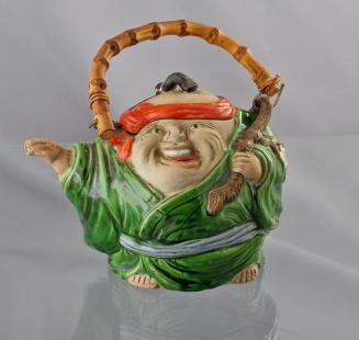 Banko Ware Teapot in the Form of a Monk