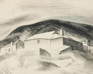 Untitled (buildings in a landscape)
