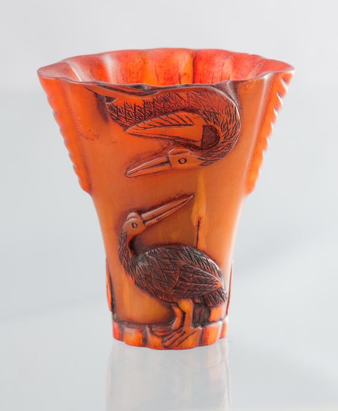Carved Horn Cup