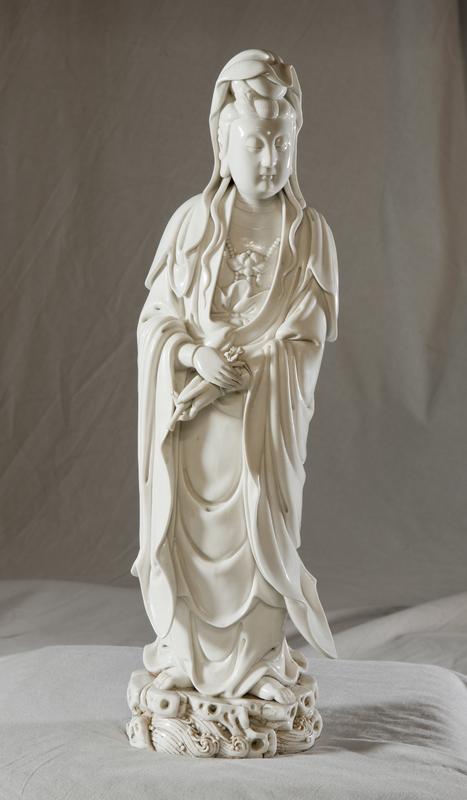 Dehua Porcelain Statuette of Guanyin