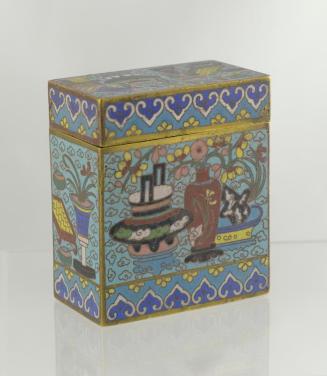 Large Cloisonné Opium Box