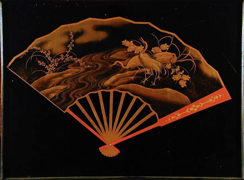 Lacquer Painting of Fan