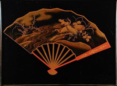 Lacquer Painting of Fan