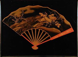 Lacquer Painting of Fan