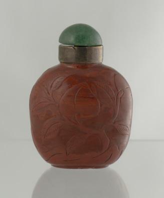 Red Peking Glass Snuff Bottle