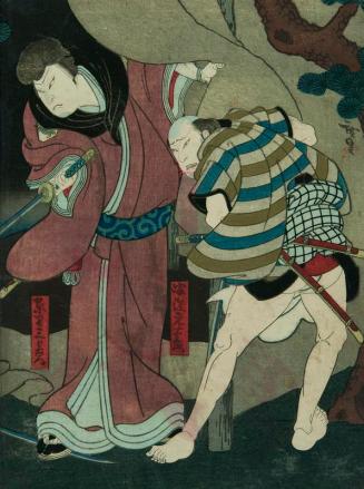 Kabuki Actors in the Roles of Samurai