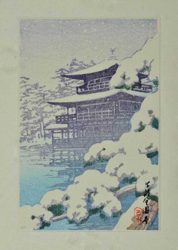 Kinkakuji Temple in Snow