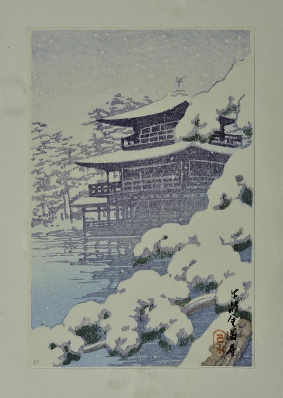 Kinkakuji Temple in Snow