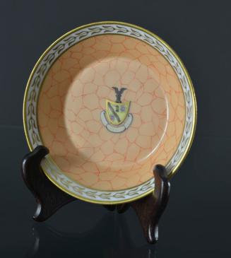 Dish Decorated with Armorial Shield