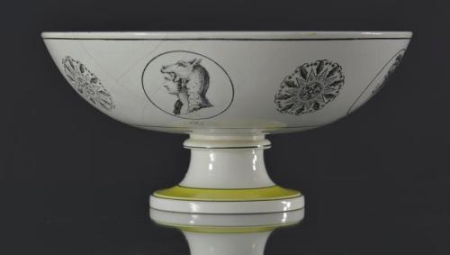 Creil Creamware Compote
