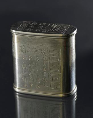 Opium Box with Inscriptions