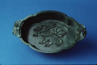 Jade Dish with Ring Handles
