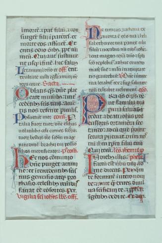 Manuscript leaf from Breviary