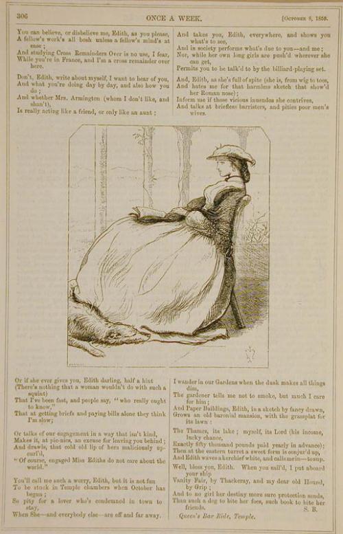 La Fille bien Gardee (after a drawing by Sir John Everett Millais)