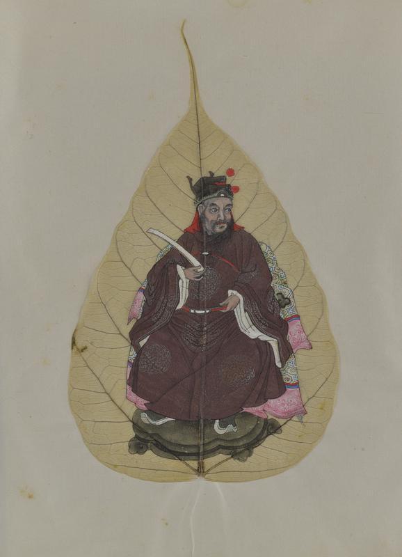 Untitled: seated male figure in a brown robe