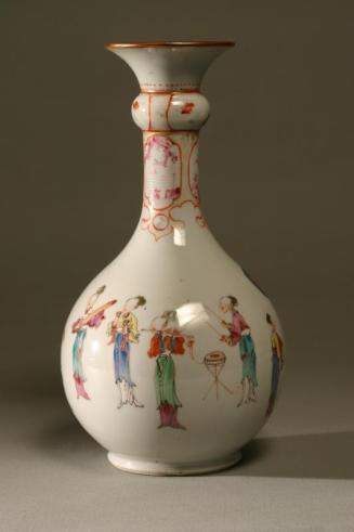 Porcelain Vase with Scene of Musicians