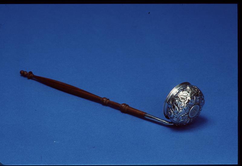 Sterling Silver Punch or Toddy Ladle with Wooden Handle
