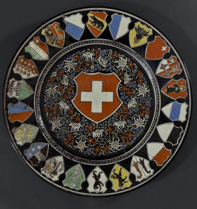 Swiss Charger with Decorative Shields