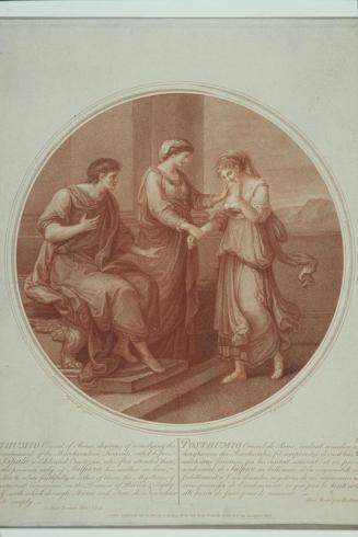 Posthurimo Consul of Rome Interviews Ispala in the Presence of his Mother (after Angelica Kauffman)