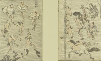 Left - Seaweed Gatherers, Right- Imaginary Underwater Sport