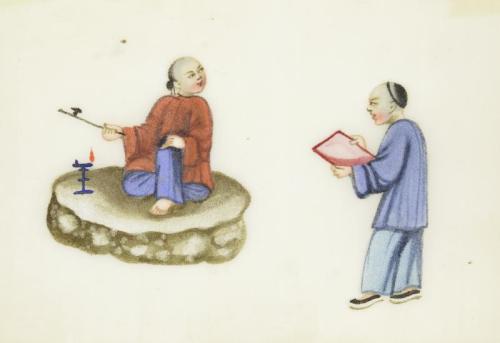 Genre Scene: opium smokers