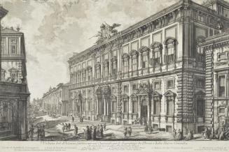 Veduta del Palazzo Fabricate sul Quirinal per le Secreterie de Brevie della Sacra Consulta Architectura del Cavalier Ferdinando Fuga