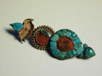Silver and Turquoise Buckle Fragment