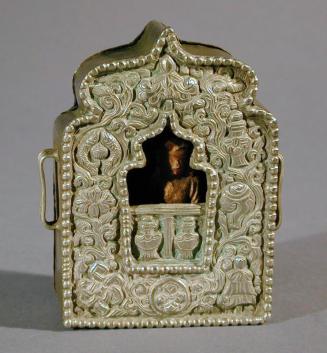 Portable Shrine (GAU) containing a figure of Tsong-Ka-Pa